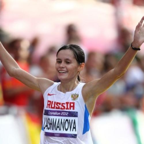 Elena Lashmanova, oro olimpico e record del mondo della 20km di marcia (foto Colombo/FIDAL)