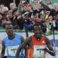 Muktar Edris e Imane Merga (Foto BOclassic / Mosna)