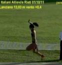 Francesca Lanciano (salto triplo/13,03) | Campionati Italiani Allievi, Rieti 2011