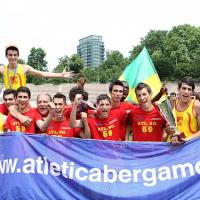 Gli allievi dell'Atl. Bergamo '59 Creberg (foto Colombo/FIDAL)