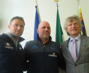 Baldini, Troncon (rugby) e Antognoni (calcio)