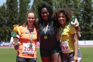 Jesolo 2016_il podio del disco con le venete Peron e Dahlan