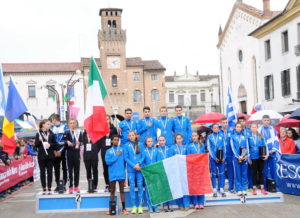 Oderzo 2017_il podio a squadre delle gare under 20