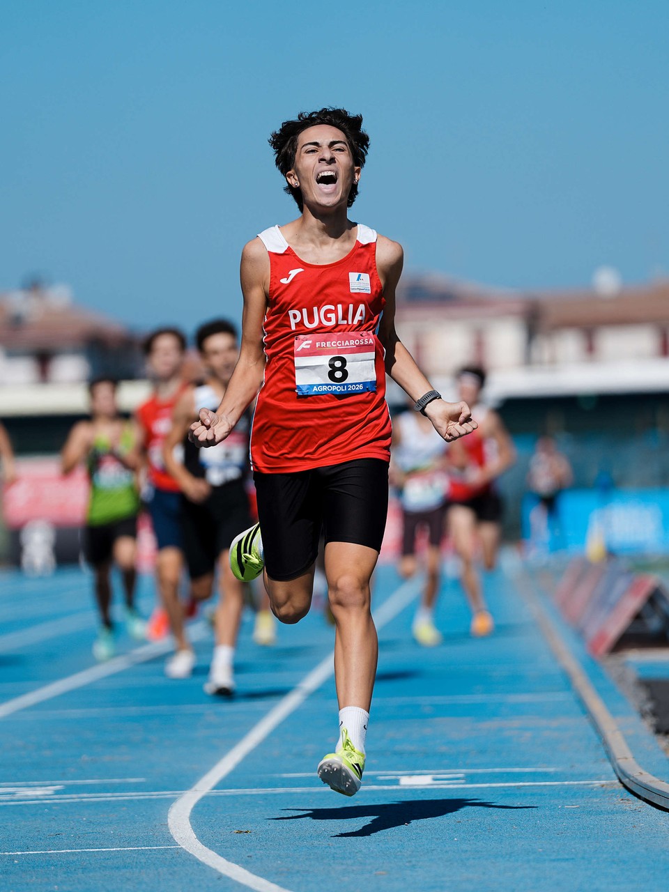 Giuseppe Caporusso vince i 1000 metri Cadetti (foto FIDAL | Grana)