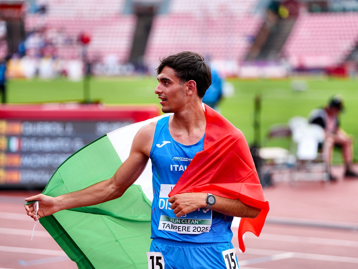 Giuseppe Disabato, campione italiano Juniores 2025 dei 20 km di marcia. Foto: Grana/FIDAL