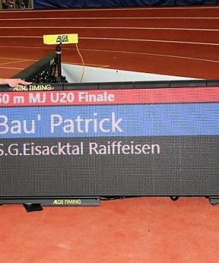 Neue Bestzeit über 60 m für Patrick Baù von der SG Eisacktal (Foto: www.running.bz.it)
