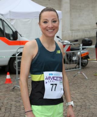 La vincitrice della gara femminile: Kathrin Hanspeter di Sarentino