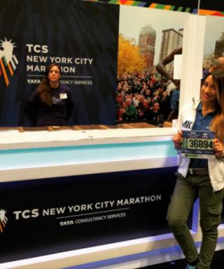Carmen Durante alla New York City Marathon