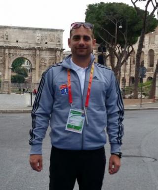 Giovanni Molè alla Coppa del Mondo di Marcia a Roma nel 2016