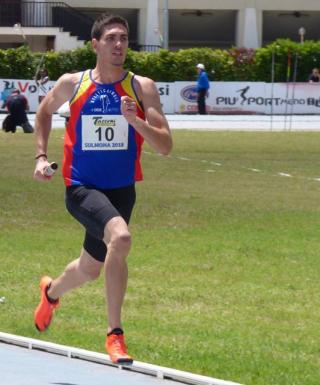 Enrico Ghilardini, vincitore dei 200 metri