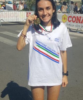 Sara Nestola, campionessa italiana di maratonina JF