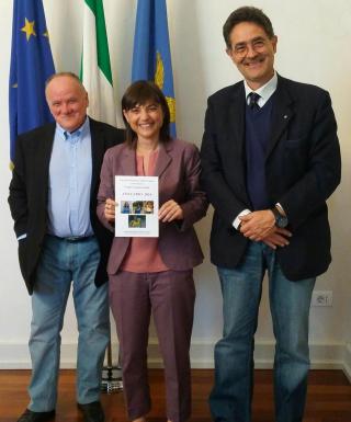 Franco De Mori, Debora Serracchiani e Guido Germano Pettarin(foto Regione FVG)