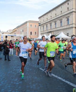 La partenza 2018 della Roma Half Marathon Via Pacis (foto RHMVP)