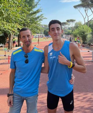 Davide De Rosa col tecnico Emilio De Bonis | Foto Esercito Sport&Giovani 