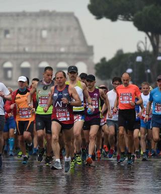 La partenza della Maratona di Roma del 2019 | Foto Gianluca Vannicelli