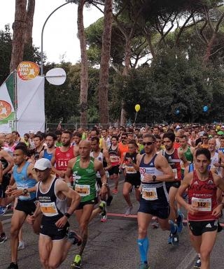 La partenza dell'edizione 2019 della Roma Appia Run