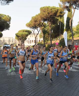 La partenza dei 10km femminili | Foto Gianluca Vannicelli/FIDAL Lazio