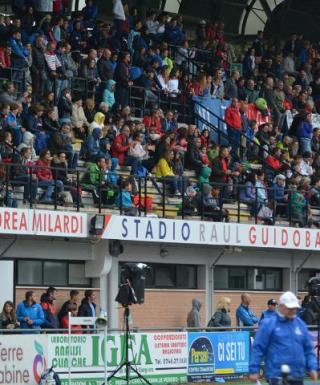 Lo stadio Guidobaldi di Rieti (foto De Marco)