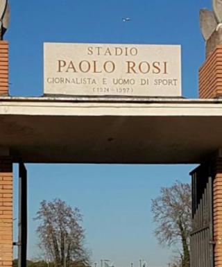 L'ingresso dello stadio Paolo Rosi