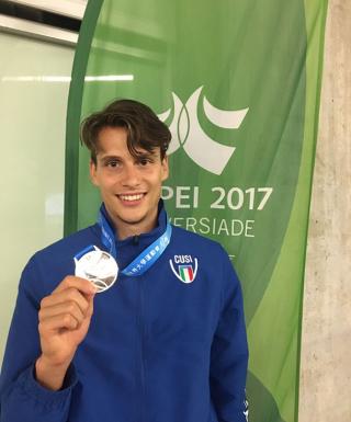 Marco Fassinotti medaglia d'argento alle Universiadi 2017