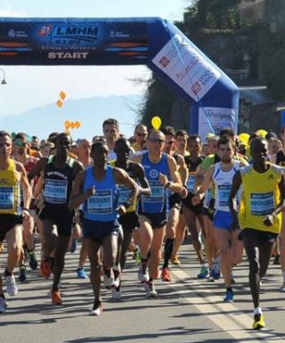 La partenza della Lago Maggiore Marathon