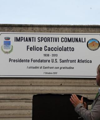 Gli impianti sportivi comunali di Sanfront sono ora intitolati a Felice Cacciolatto
