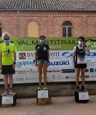 Il podio femminile della ValmAsti Trail