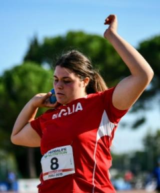 Anna Musci Campionessa italiana lancio del Peso (foto Grana/Fidal Emilia-Romagna)