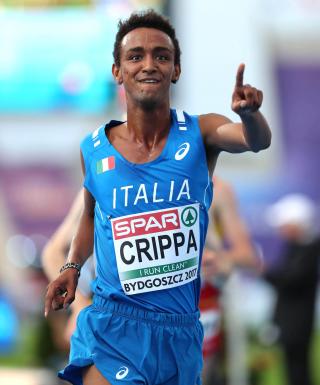 Yeman Crippa (Fiamme Oro) dopo il titolo U23 nei 5000 metri di Bydgoszcz 2017