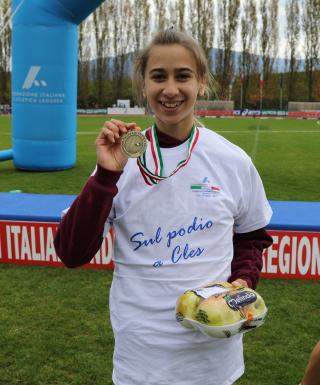 Luna Giovanetti (Atletica Trento), bronzo nei 1200 siepi cadette nel 2017