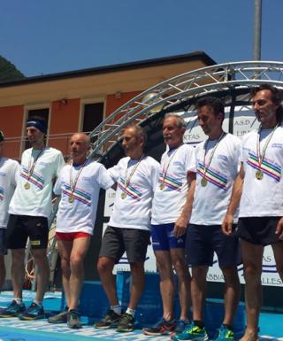 I nuovi campioni tricolori master con Torresani, Corradini e Brugnara