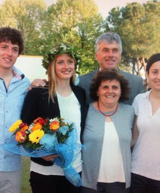 Foto di famiglia con Irene Baldessari