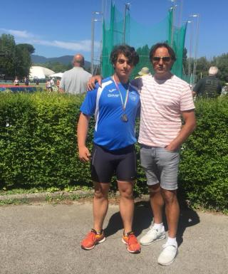 Gregorio Giorgis con il tecnico Lorenzo Campanelli
