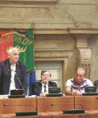 Da sinistra il sindaco Di Girolamo, Carignani, Gobbi e Montanari