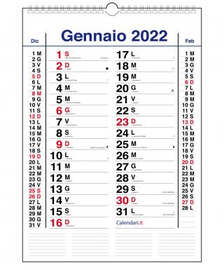 Calendario 2022 nuova versione