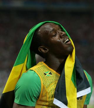 La vittoria nei 200 di Usain Bolt a Berlino 2009 (foto Colombo/FIDAL)