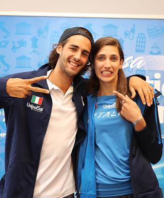 Gianmarco Tamberi e Alessia Trost (foto Colombo/FIDAL)
