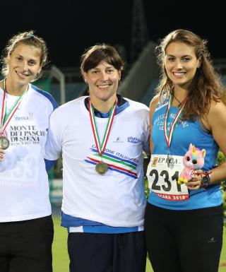 Stefania Strumillo, Valentina Aniballi e Giada Andreutti (foto Colombo/FIDAL)