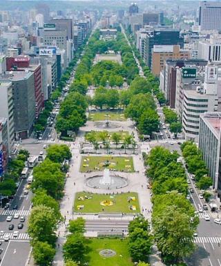 Il Sapporo Odori Park che ospiterà le gare di marcia e maratona