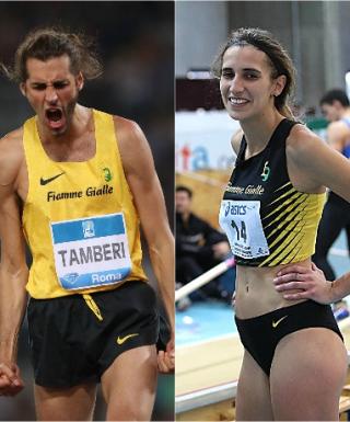 Gianmarco Tamberi e Alessia Trost (foto Colombo/FIDAL)