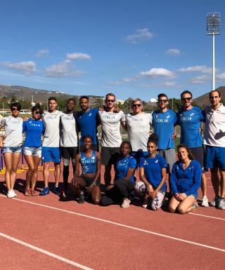Il gruppo di sprinter e ostacolisti azzurri a Tenerife in raduno