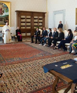 L’udienza privata con Papa Francesco in Vaticano (clicca per ingrandire)