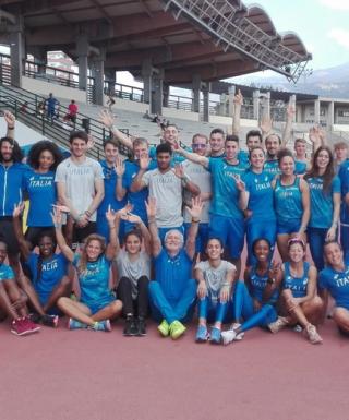 Il gruppo di sprinter e saltatori azzurri a Tenerife in raduno