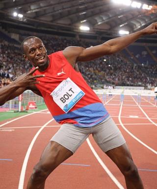 Usain Bolt al Golden Gala 2012 (foto Colombo/FIDAL)