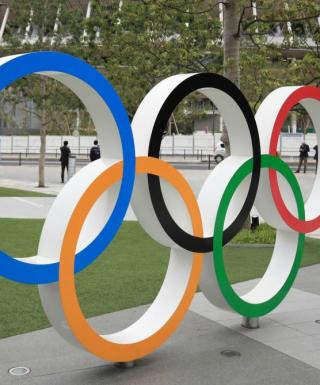I cinque cerchi olimpici (foto Tokyo 2020)