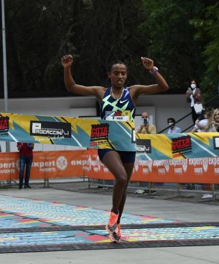 La vincitrice della gara femminile Sutume Asefa Kebede (foto GRM/organizzatori)