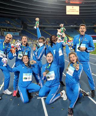 Gli azzurri vincitori alle World Relays: 4x100 donne e 4x400 mista (Colombo/FIDAL)