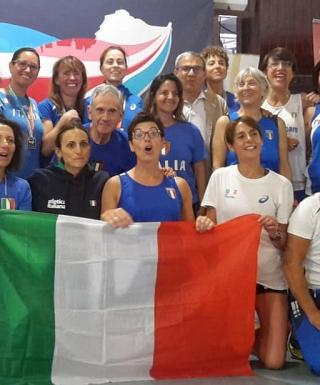 Una parte dell'Italia Master Team ad Alicante