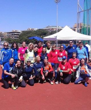 Un gruppo di atlete alla rassegna tricolore di Ostia (foto Organizzatori)