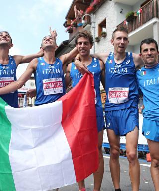 La squadra italiana seniores maschile